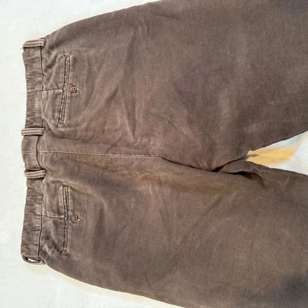 Polo Ralph‎ Lauren Mens Brown Corduroy Pants Straight Leg 36x32 Cotton Chinos
